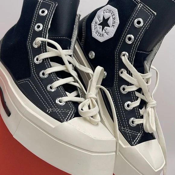 Converse WMNS Black High-Top Sneakers A06435C
CHUCK 70 DE LUXE SQUARED HI
BLACK/ - Picture 6 of 16